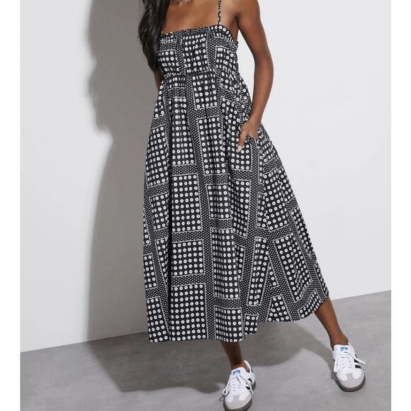 English Factory Sleeveless Floral Midi Dress - Picture 1 of 8